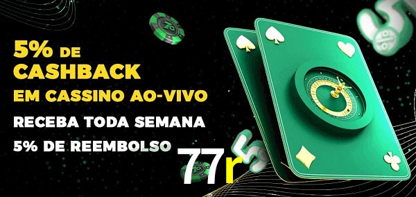Promoções do cassino ao Vivo 77r